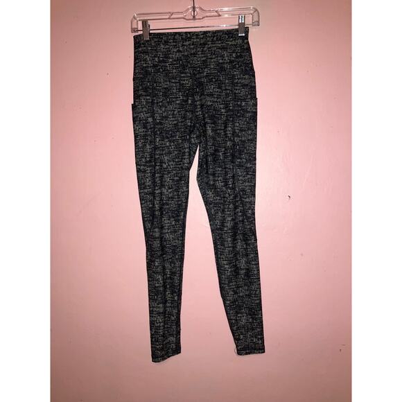Scorpio Sol black and grey abstract style high rise Activewaer leggings size sm - Picture 6 of 6
